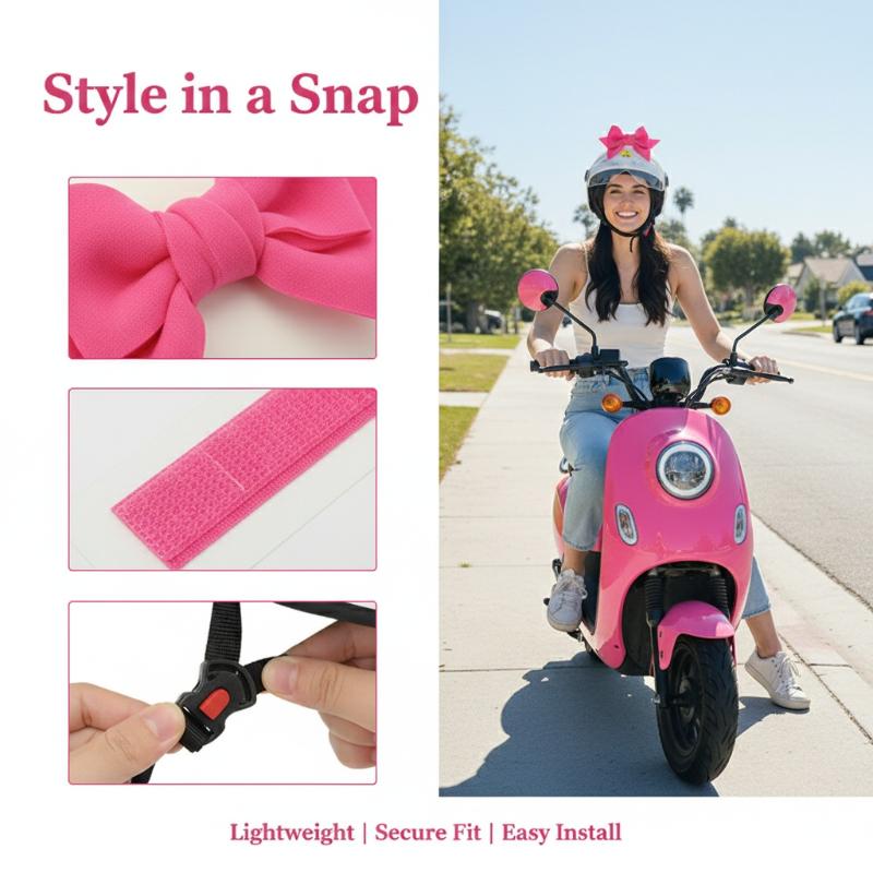 Car Accessories Girl - Hiasan Pita Helm Motor, Helm Sepeda