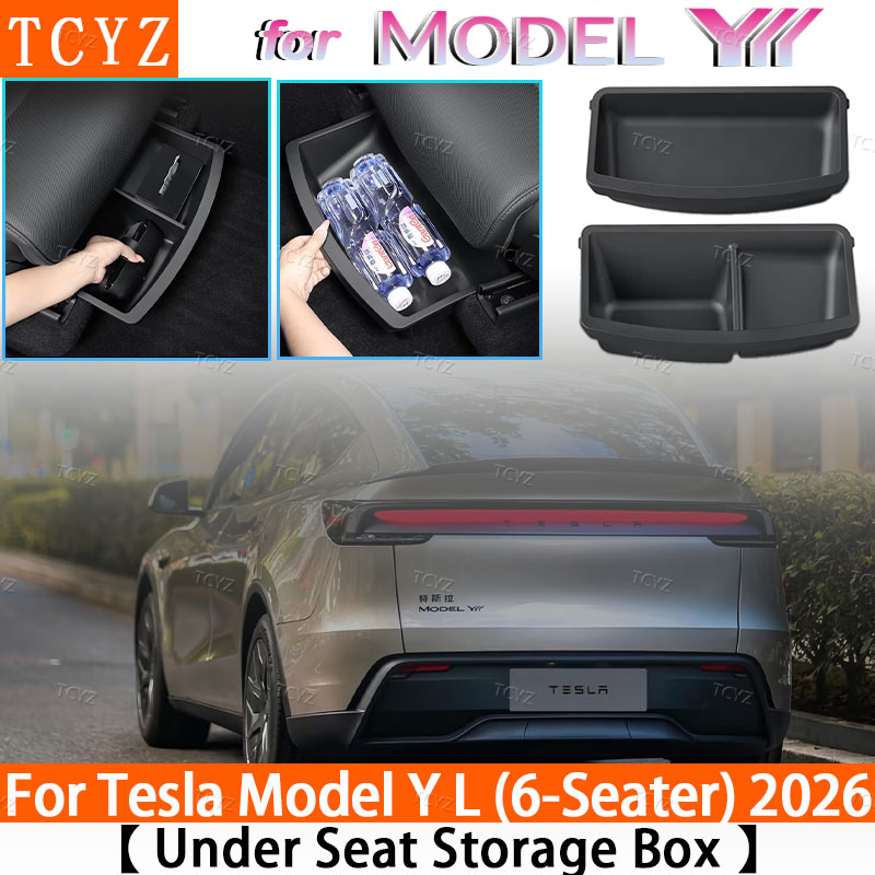 Car Seat Organizer - Kotak Penyimpanan Bawah Kursi Untuk Tesla