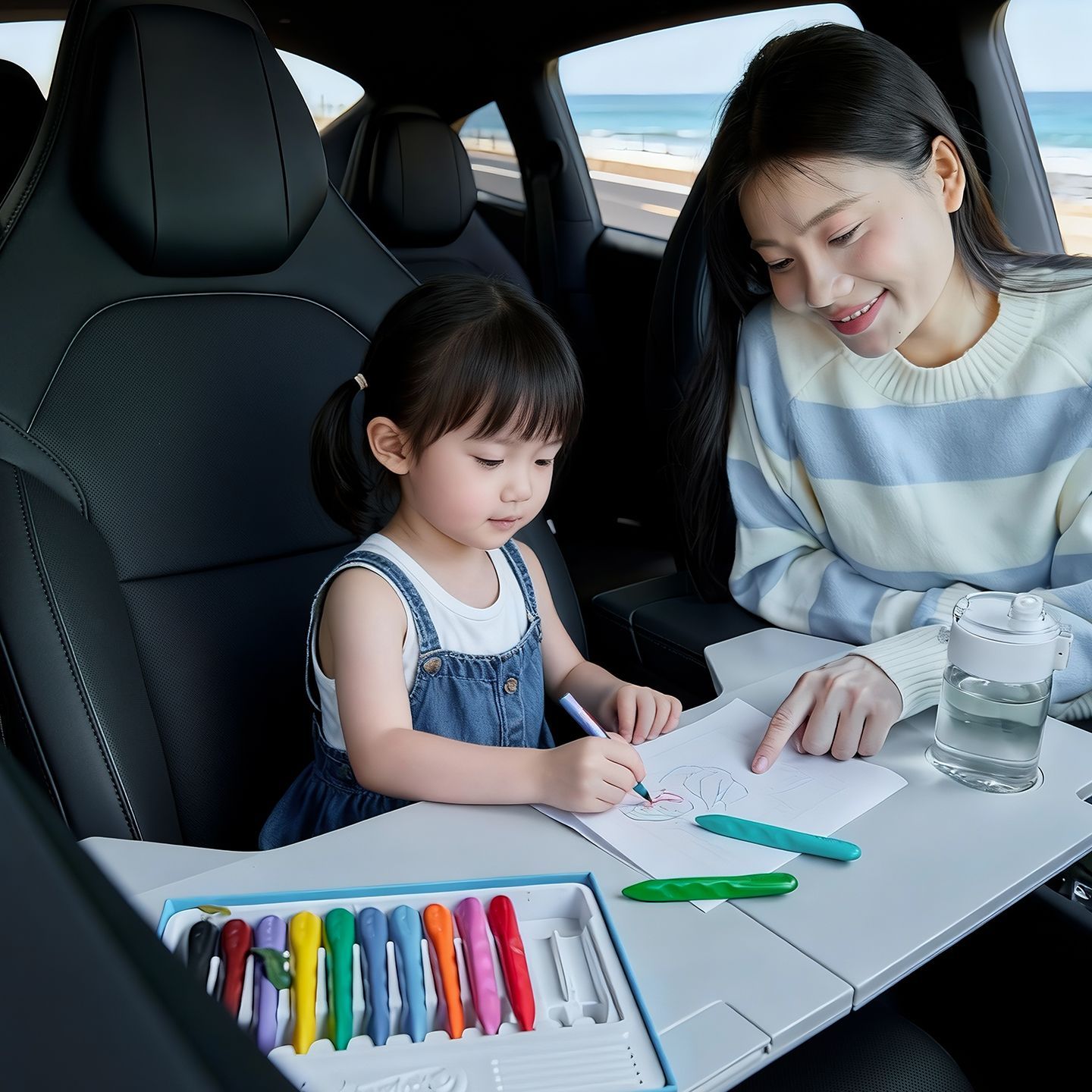 Meja Mobil Lipat untuk Tesla M - Car Accessories Website ulasan dan harga