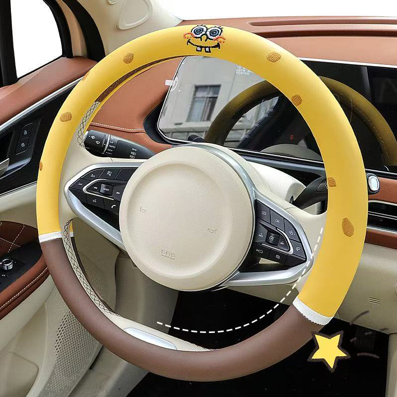 Sarung setir mobil kartun Spon - Car Accessories Girl ulasan dan harga