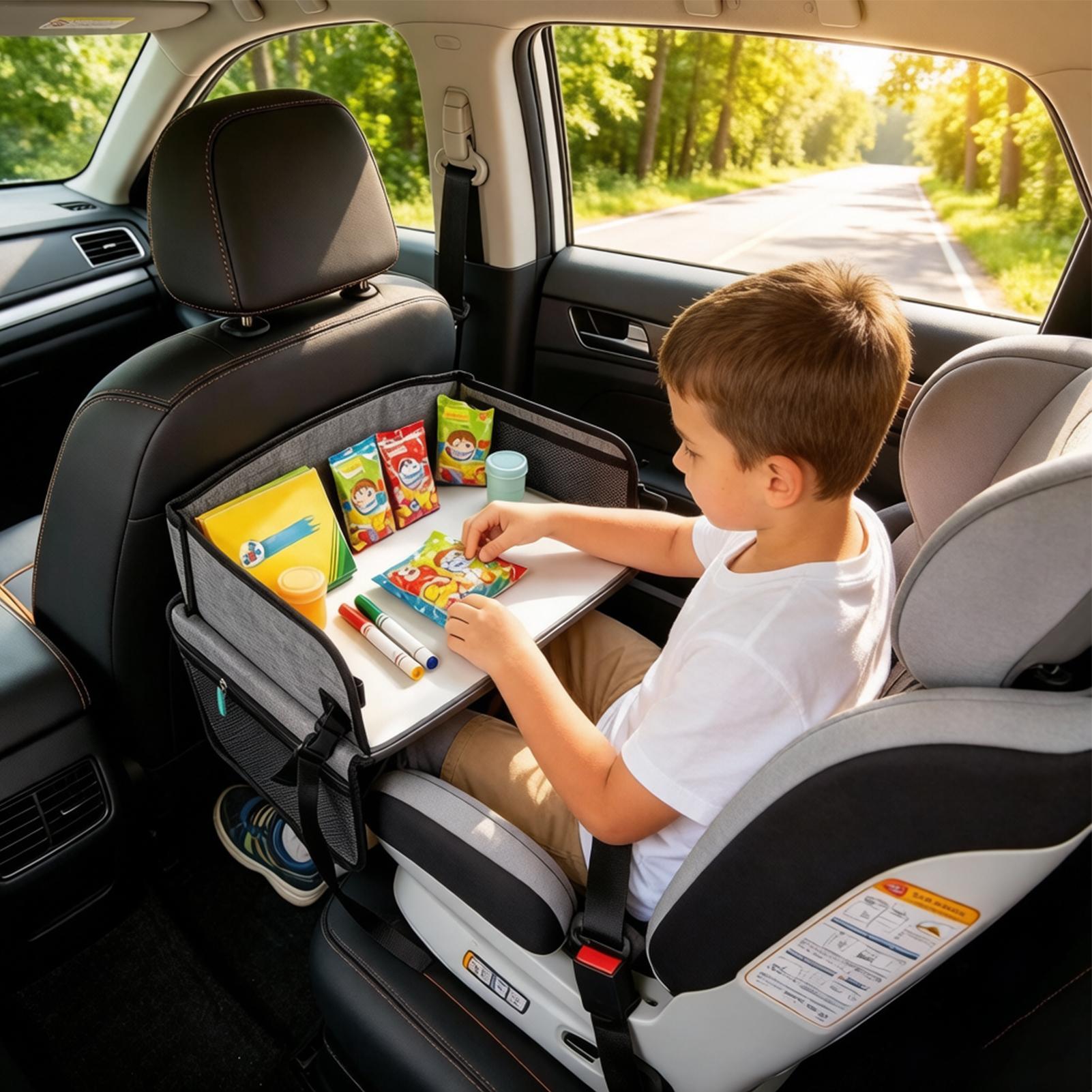 Meja Lipat Mobil Anak dengan K - Car Seat Organizer ulasan dan harga