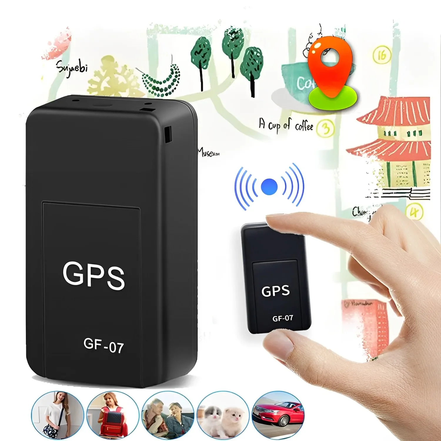 Pelacak GPS Mini GF-07 GPS mob - Car Accessories For Elderly ulasan dan harga